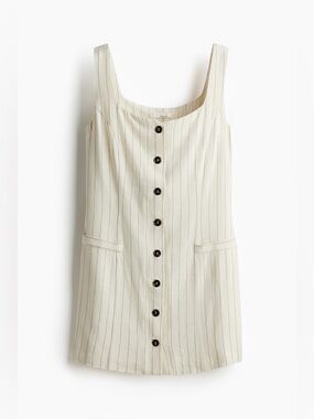 H&M Sleeveless Linen Dress size M